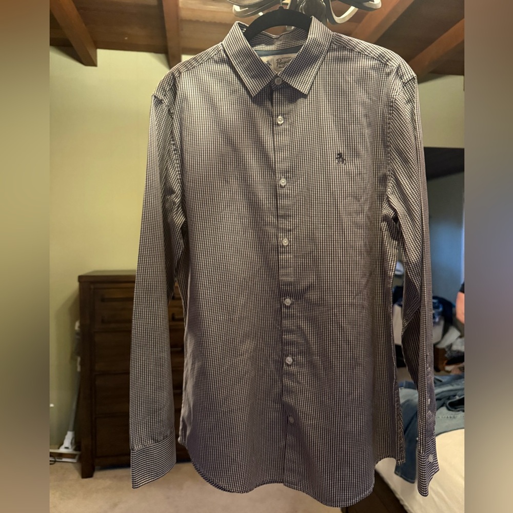 Original Penguin Black and White Gingham Shirt